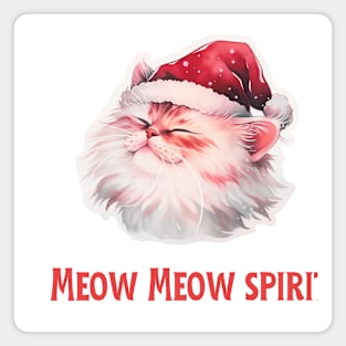 MeowMeow Spirit - Santa Cat Magnet